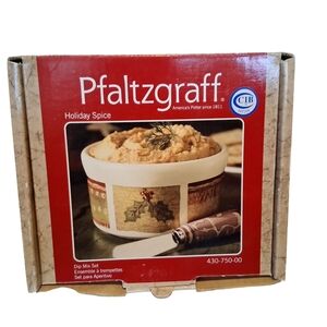 NEW Pfaltzgraff Holiday Spice Dip Mix Set w/ Spreader – NIB